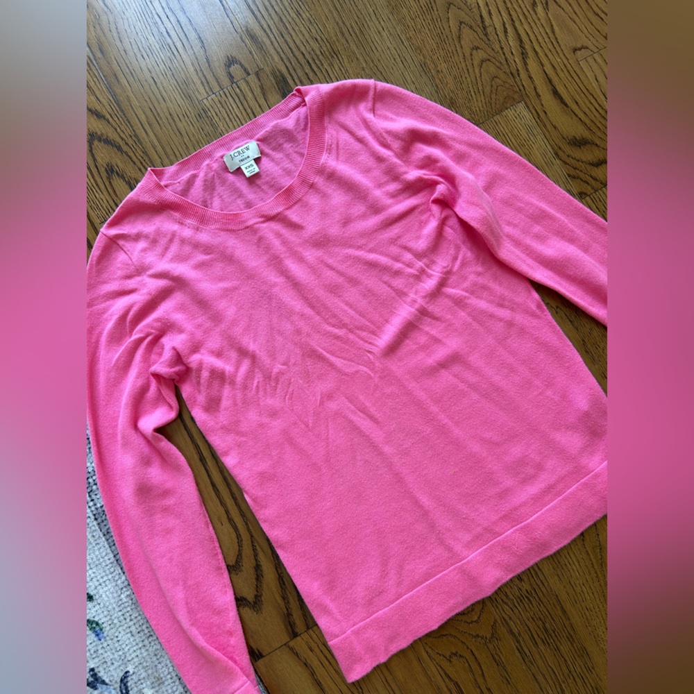Pink J. Crew Teddie Sweater - Size xxs